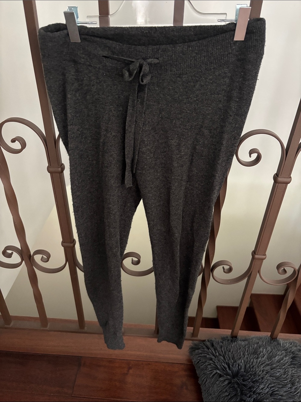 James Perse Charcoal 100% Cashmere Lounge Pants